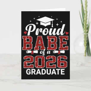 Proud Be Of A 2026 Graduate Senior Graduation Year Card