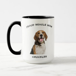 Proud Beagle Mum Personalised Pet Dog Photo Coffee Mug