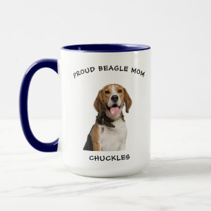Proud Beagle Mum Personalised Pet Dog Photo Mug