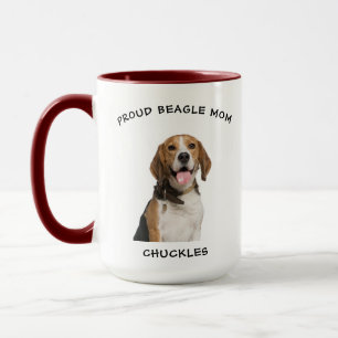 Proud Beagle Mum Personalised Pet Dog Photo Mug