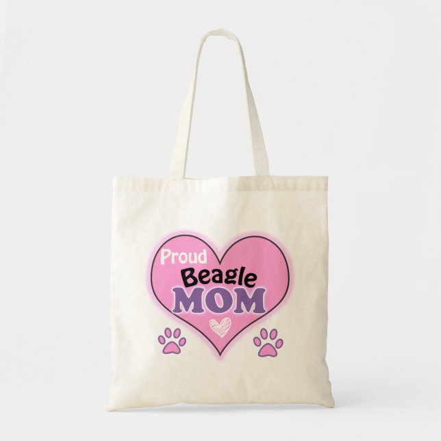 Proud Beagle Mum Tote Bag (Front)