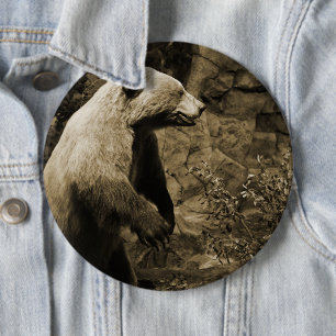 Proud Bear 6 Cm Round Badge