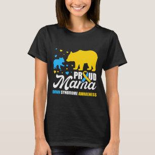 Proud Bear Mama Down Syndrome Awareness T-Shirt