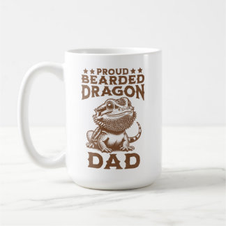Proud Bearded Dragon Dad Reptile Lover Coffee Mug