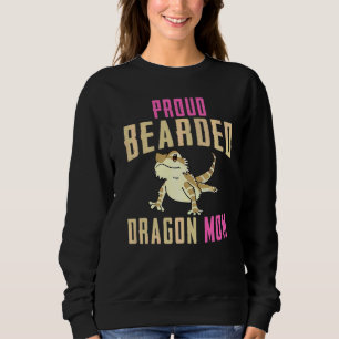 Proud Bearded Dragon Mum Reptile Lizard Gecko Wome Sweatshirt