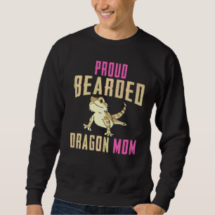 Proud Bearded Dragon Mum Reptile Lizard Gecko Wome Sweatshirt