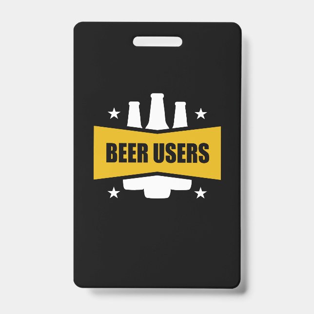 Proud Beer Users ID Badge (Front)