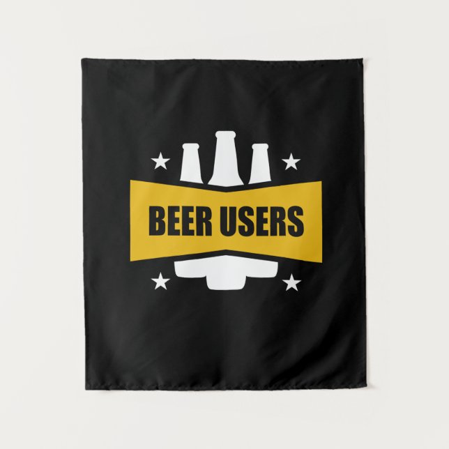 Proud Beer Users Tapestry (Front)