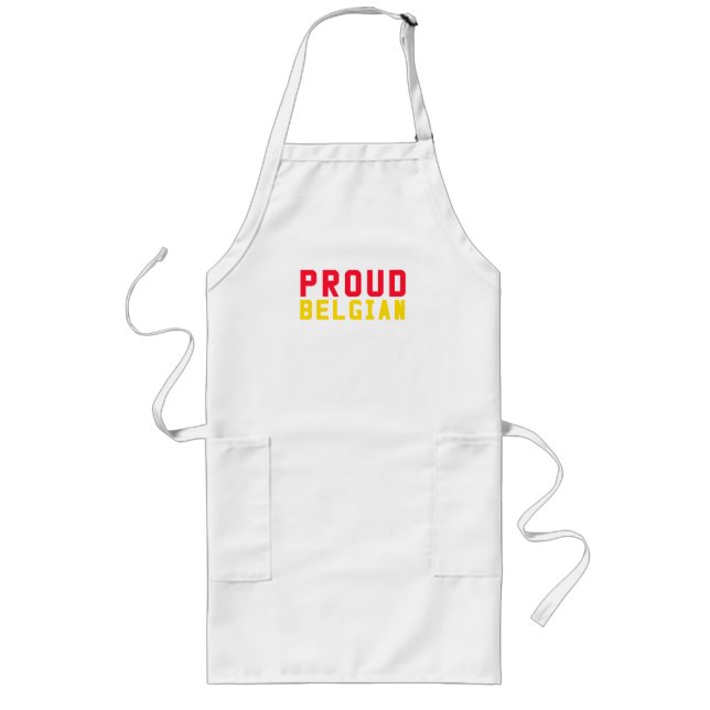 Proud Belgian Long Apron (Front)
