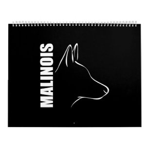 Proud Belgian Malinois profile dog TEE Shirt Calendar