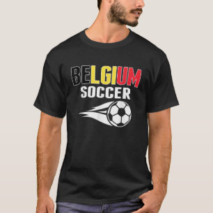 Proud Belgium Soccer Fans Jersey Belgian Football T-Shirt