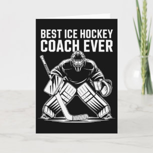 Proud Best Coach Ever, Penalty Ice Hockey Sports P Card