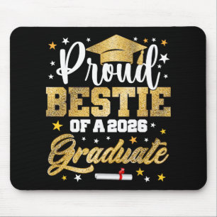 Proud Bestie Of 2026 Graduate Awesome Family Colle Mouse Pad