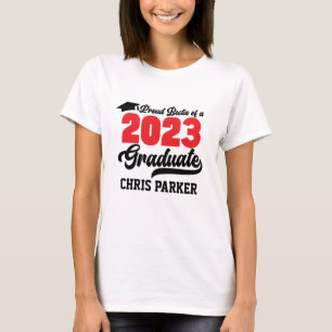 Proud Bestie of a 2023 Graduate Red Bold Script T-Shirt