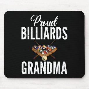 Proud Billiards Grandma Pool Billiards Grandma  Mouse Pad