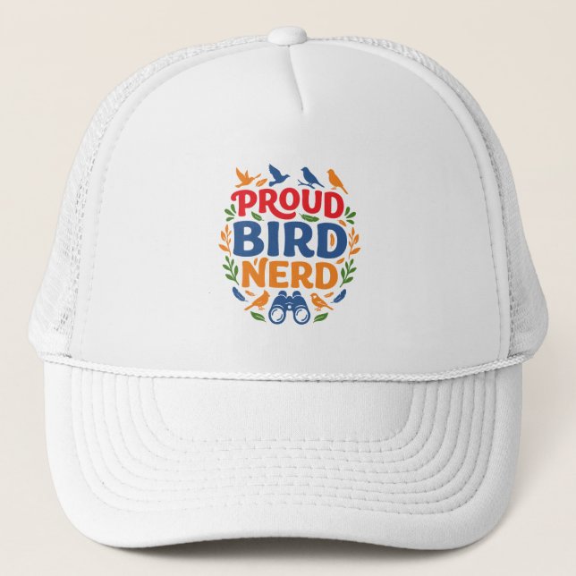 PROUD BIRD NERD TRUCKER HAT (Front)