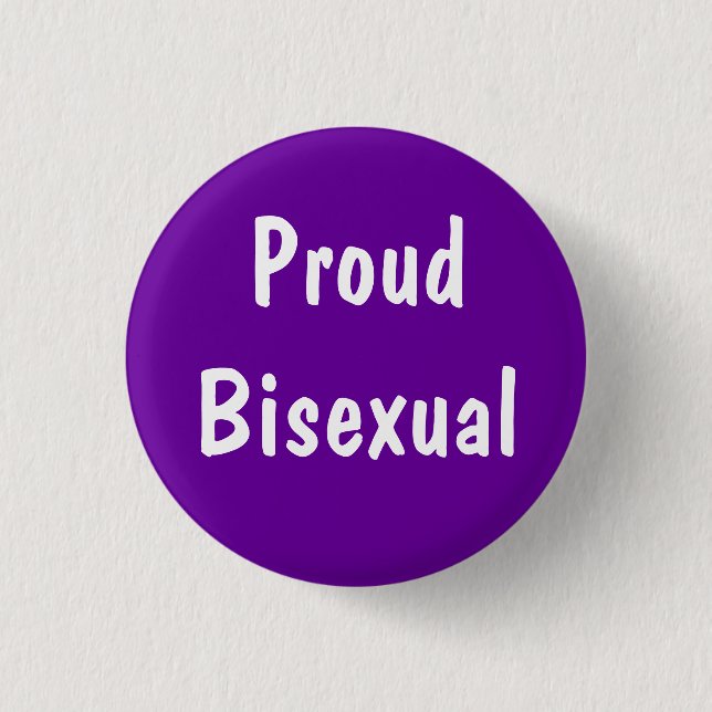 Proud Bisexual badge (Front)
