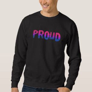 Proud Bisexual Flag Lgbt Bi Pride Sweatshirt