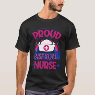 Proud Bisexual Nurse Bi Pride Registered Nurse App T-Shirt