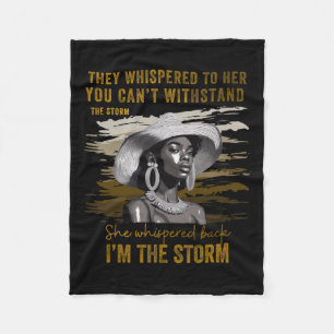 Proud Black African American Ladies Black History  Fleece Blanket