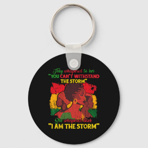 Proud Black African American Ladies Black History Key Ring