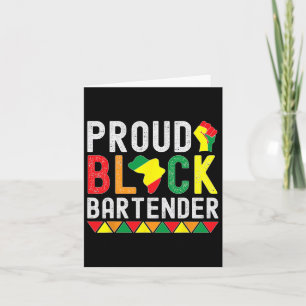 Proud Black Byrtender Black History Month For Rten Card