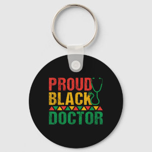 Proud black Doctor Key Ring