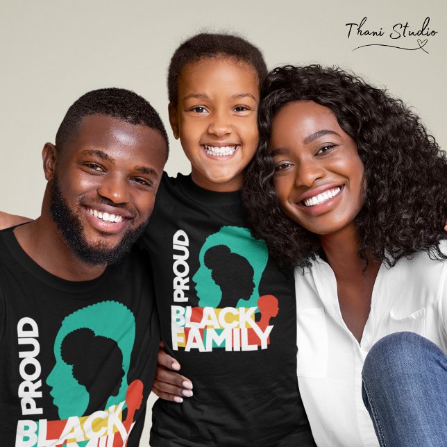 Proud Black Family Black History Month  T-Shirt (Creator Uploaded)