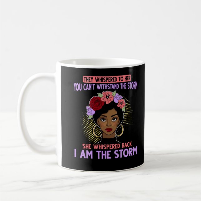 Proud Black Girl African American Heritage Coffee Mug (Left)