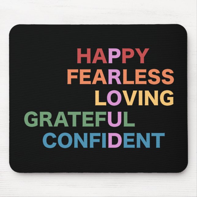 PROUD Black Mousepad (Front)