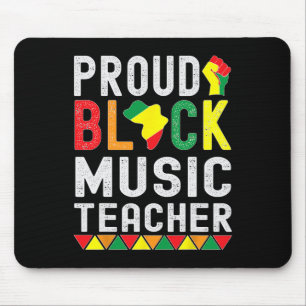 Proud Black Music Teacher Afro-american Black Hist Mouse Pad
