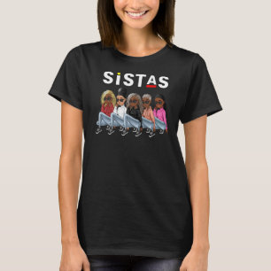 Proud Black Sistas Queen Melanin Afro African Amer T-Shirt