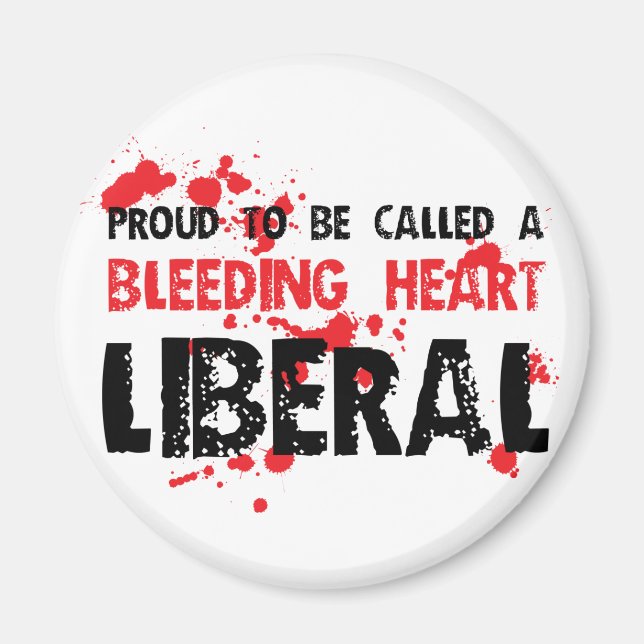 Proud Bleeding Heart Liberal Magnet (Front)