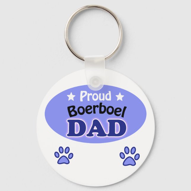 Proud Boerboel Dad Key Ring (Front)