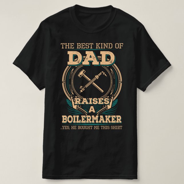 Proud Boilermaker's Dad  T-Shirt (Design Front)
