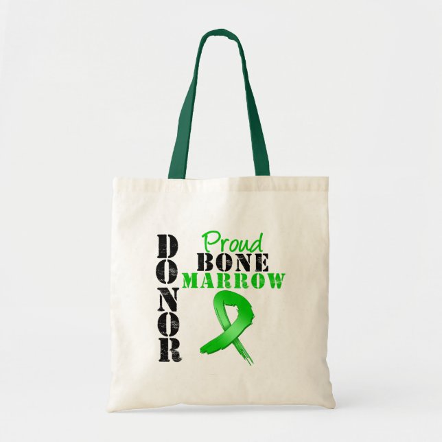 Proud Bone Marrow Donor Tote Bag (Front)