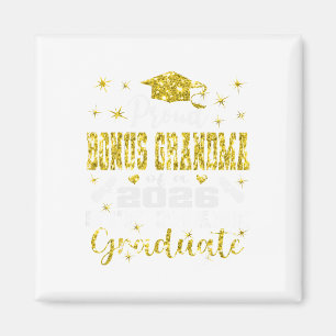 Proud Bonus Grandma Of 8th Grade Graduate 2026 Fam Magnet
