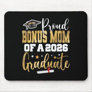 Proud Bonus Mum Of A Cl 2026 Graduate Senior Gradu Mouse Pad