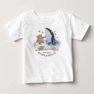 Proud Bookaholic: Magic of Books Illustration Baby T-Shirt