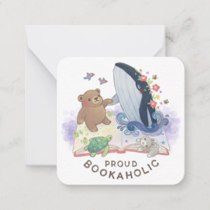 Proud Bookaholic: Magic of Books Illustration Card
