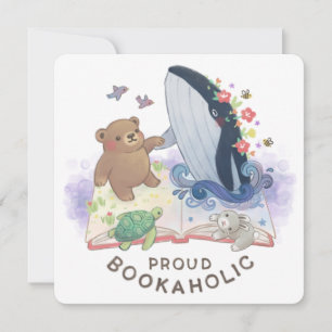 Proud Bookaholic: Magic of Books Illustration Invitation