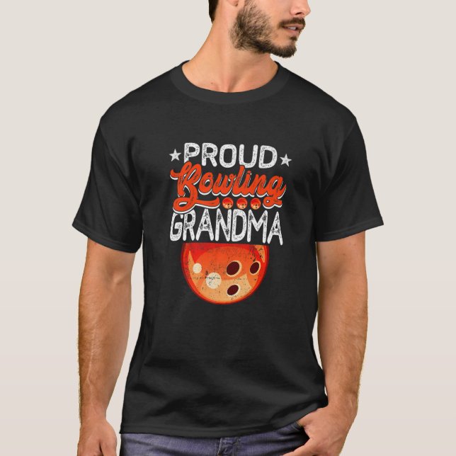 Proud Bowling Grandma Mother's Day Sport Lover Mam T-Shirt (Front)