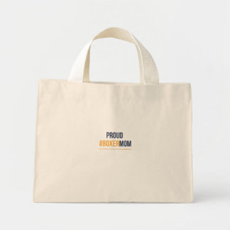 Proud boxer mum mini tote bag
