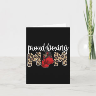 Proud Boxing Mum Boxing Mama Boxing Mother Card