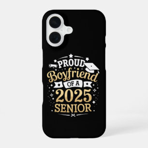 Proud Boyfriend Of A 2025 Graduate Graduation iPhone 16 Case
