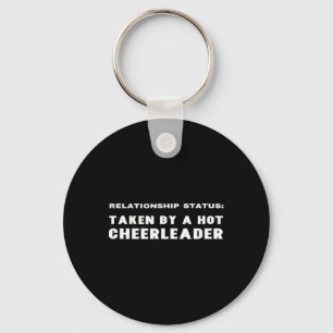 Proud Boyfriend Of A Cheerleader Girlfriend Funny Key Ring
