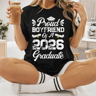 Proud Boyfriend of A Class 2026 Graduation Grad T-Shirt