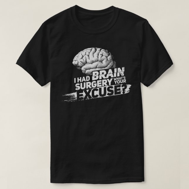 Proud Brain Surgery Survivor T-Shirt (Design Front)
