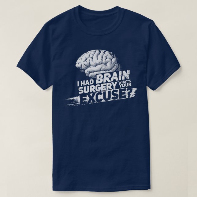 Proud Brain Surgery Survivor T-Shirt (Design Front)