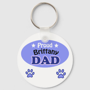 Proud Brittany Dad Key Ring